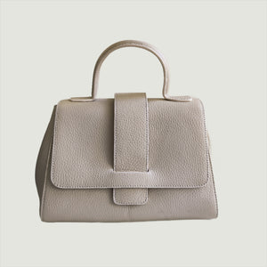 Anna Leather Handbag Vanilla
