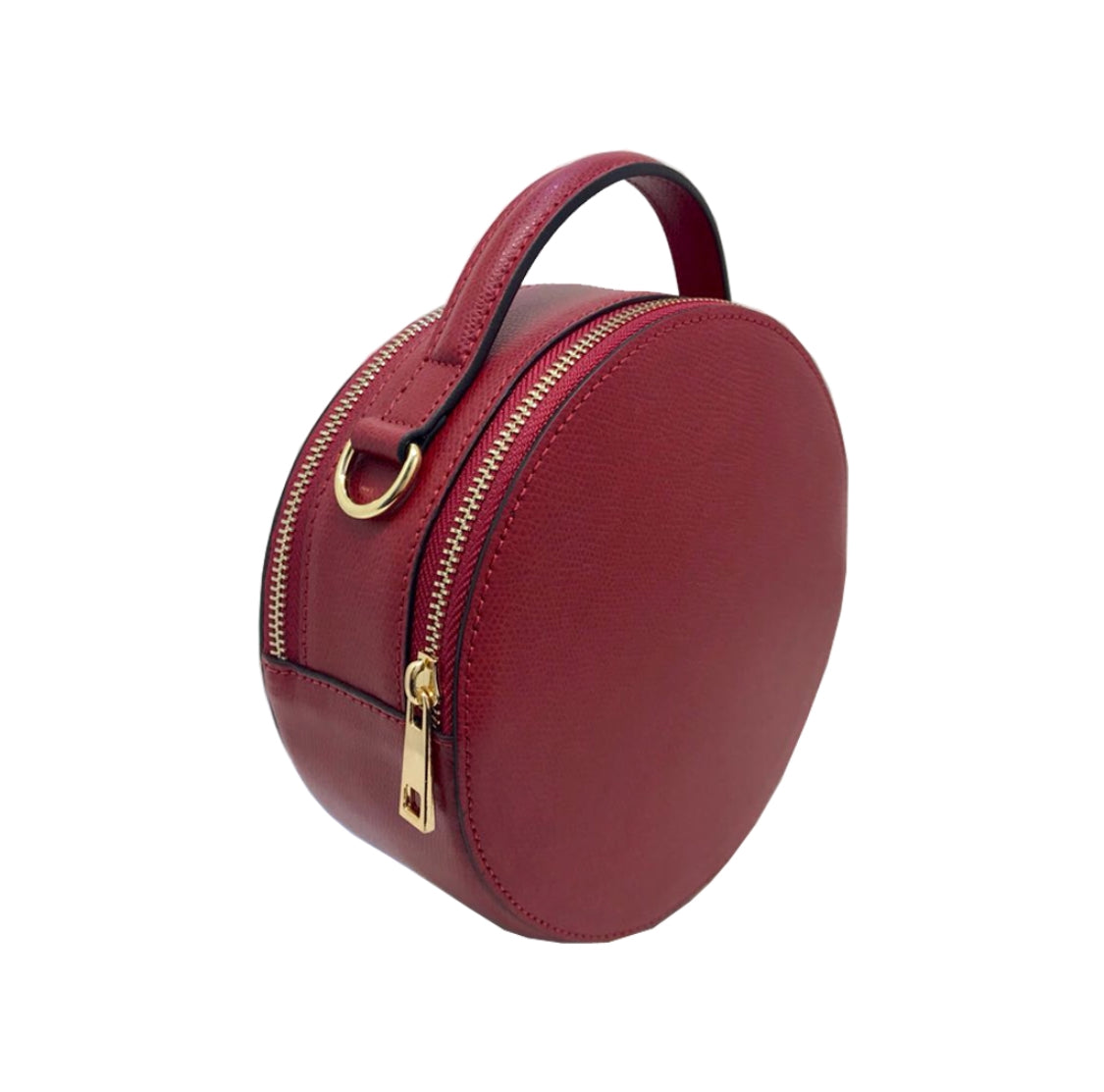 Pebble leather outlet circle canteen crossbody