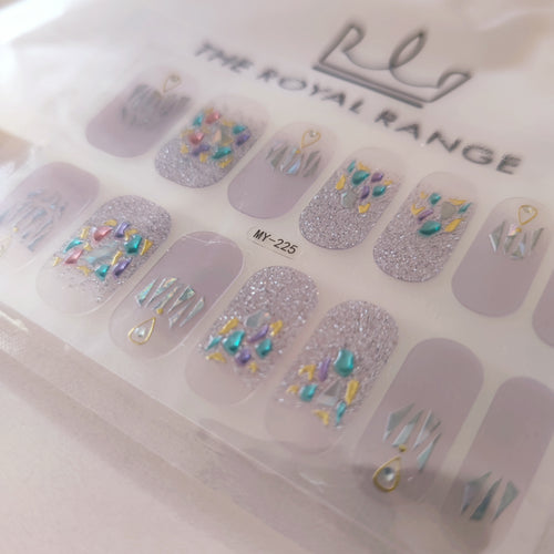 Glamorous Gems Gel Nails