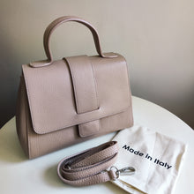 Anna Leather Handbag Powder Pink