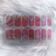 Pink Galaxy Gel Nails
