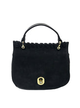 Dome Leather Handbag Black