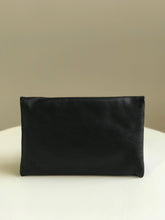 Donna Sling Black Leather Handbag