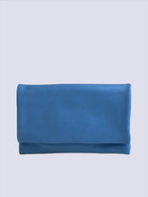 Donna Sling Blue Leather Handbag