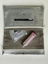 Donna Sling Silver Leather Handbag